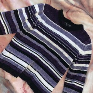 💜Vintage Purple Striped Sweater💜